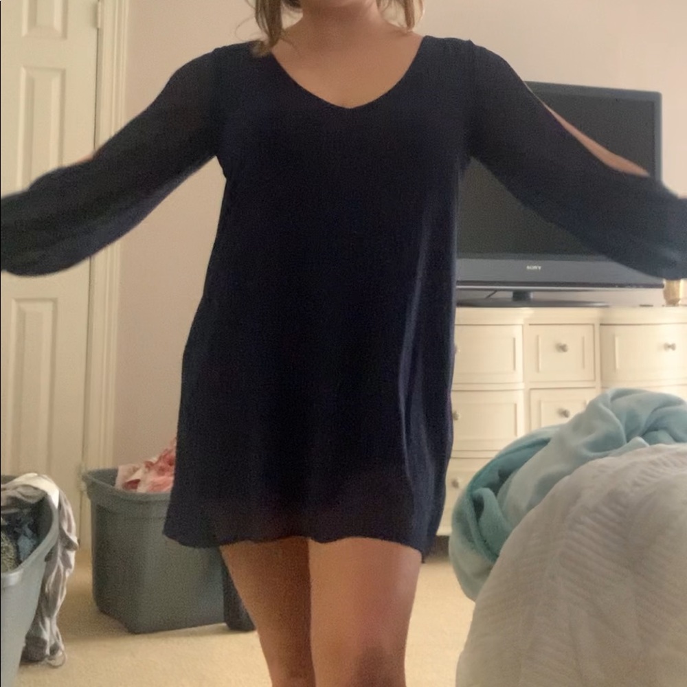 navy blue dress